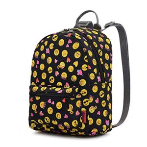 Bravo BTS Mini Backpack, Beautiful 11" Fashion Design Casual Daypack, All Purpose Essentual Bag (Emoji)