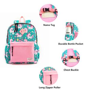 Preschool Backpack Little Kid Toddler Backpacks for Boys and Girls with Chest Strap (Unicorn)