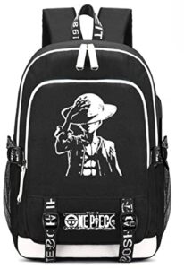 siawasey anime cosplay chopper luffy backpack daypack bookbag laptop school bag with usb charging port