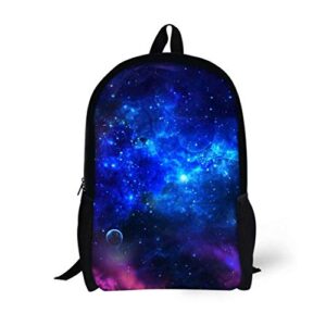 allcute kids school backpack large durable elementary preschool book bags for boys girls galaxy print