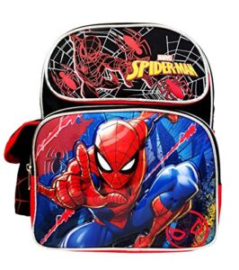 marvel spider-man 12 inch medium backpack - spiderman sketch