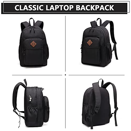 Backpack for Men and Women,ChaseChic WaterResistant Lightweight School Backpacks 15-in Laptop College Travel Bookbags,Black