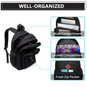 Backpack for Men and Women,ChaseChic WaterResistant Lightweight School Backpacks 15-in Laptop College Travel Bookbags,Black