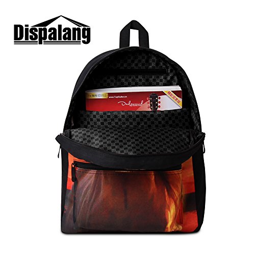 Dispalang Boxing Glove Print School Backpack Boys Cool Laptop Bookbag College