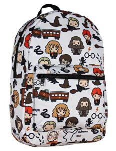 bioworld harry potter laptop backpack chibi characters art sublimated bag