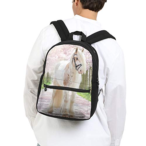FeHuew 3d Animal Sakura Cute Horse Girls Backpacks kids Bookbag Daypack 17" Shoulder Bag