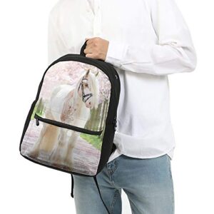 FeHuew 3d Animal Sakura Cute Horse Girls Backpacks kids Bookbag Daypack 17" Shoulder Bag