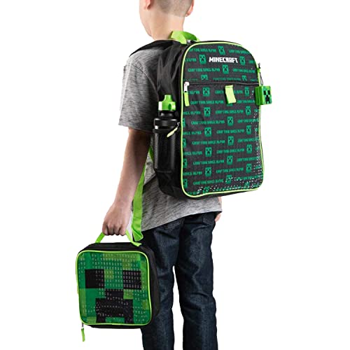 Bioworld Kids Minecraft Backpack 4-Piece Combo School Supplies