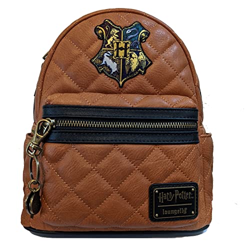 Loungefly Harry Potter Hogwarts Crest Faux Leather Quilted Shoulder Bag