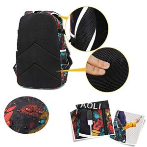 Basketball Player Star Westbrook Luminous Backpack Travel Student Backpack Fans Bookbag for Men Women (Style 1)