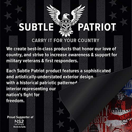 Subtle Patriot USA Backpack – Concealed Carry Backpack/Adjustable Straps and Extra Storage/Use for Travel, Work, Laptop, Hunting, and Hiking (Lady Liberty)