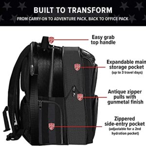 Subtle Patriot USA Backpack – Concealed Carry Backpack/Adjustable Straps and Extra Storage/Use for Travel, Work, Laptop, Hunting, and Hiking (Lady Liberty)