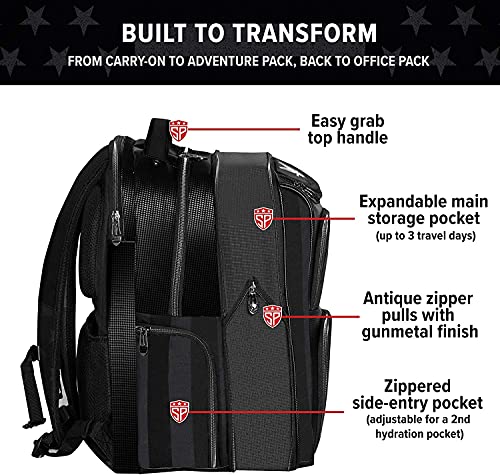 Subtle Patriot USA Backpack – Concealed Carry Backpack/Adjustable Straps and Extra Storage/Use for Travel, Work, Laptop, Hunting, and Hiking (Lady Liberty)