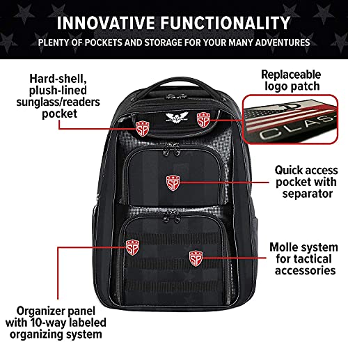 Subtle Patriot USA Backpack – Concealed Carry Backpack/Adjustable Straps and Extra Storage/Use for Travel, Work, Laptop, Hunting, and Hiking (Lady Liberty)