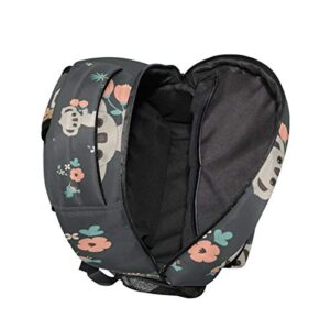 senya Koala And Flowers Backpack School Bag Travel Daypack Rucksack for Students One Size