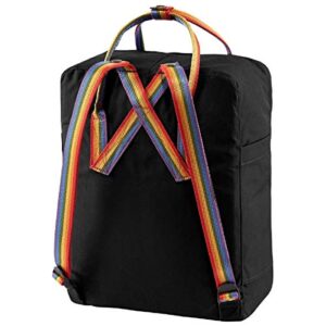 Fjällräven Kånken Rainbow Black/Rainbow Pattern One Size