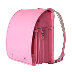 randoseru cherry backpack ransel japanese school bags boys and girls automatic lock waterpoorf pu leather