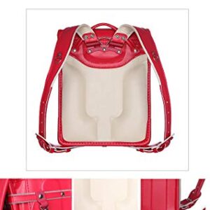 randoseru cherry backpack ransel japanese school bags boys and girls automatic lock waterpoorf PU leather