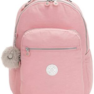 Kipling Women's Seoul 15" Laptop Backpack, Durable, Roomy with Padded Shoulder Straps, Bridal Rose, One Size