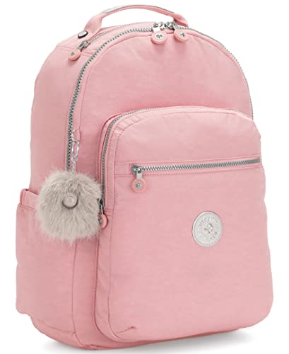 Kipling Women's Seoul 15" Laptop Backpack, Durable, Roomy with Padded Shoulder Straps, Bridal Rose, One Size