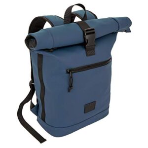 x ray expandable roll top waterproof trendy backpack with laptop pocket, one size, navy