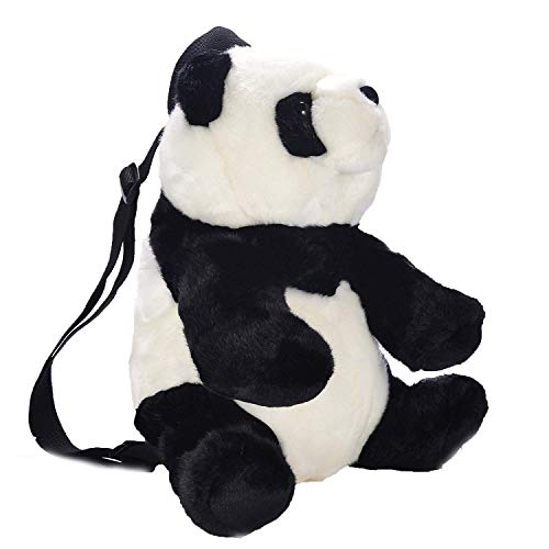 zgyad Large Children Panda Furry Shoulder Pack 17 inches zgyad020064017561