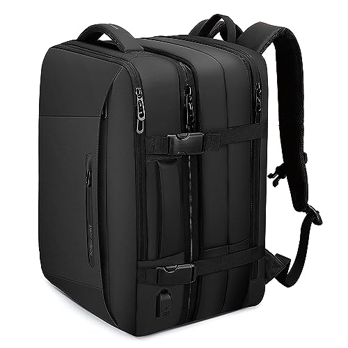 MARK RYDEN Travel Backpack for Men, 38L Airline Approved Carry on Backpack with 17.3 Inch Laptop Compartment and USB Charging Port, Waterproof Business Backpack Ideal for Traveling, Working, Daily