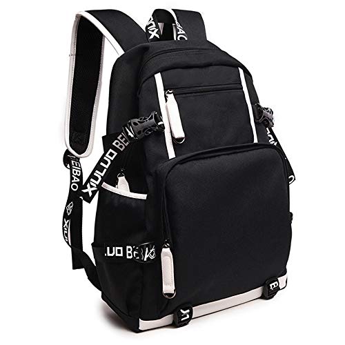 Anime Daypack USB Charging Laptop Backpack Oxford Men Travel Backpack with Large Gift Pencil Case (3)