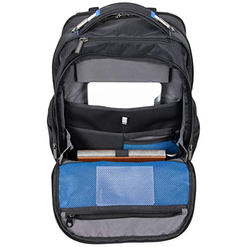 Kenneth Cole REACTION ProTec Travel Laptop Computer Bag, Black Commuter, 17" Backpack