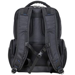 Kenneth Cole REACTION ProTec Travel Laptop Computer Bag, Black Commuter, 17" Backpack