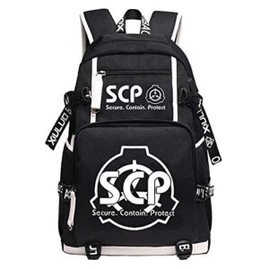 scp foundation women daypack cartoon knapsack oxford travel bagpack usb laptop backpack wtih usb port (1)
