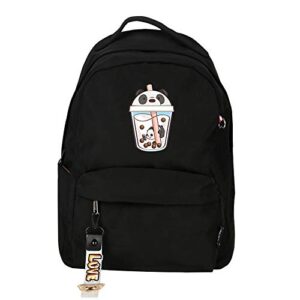 kawaii bear crepe daypacks small travel backpack panda milk tea kawaii bookbag nylon laptop bagpack(9)