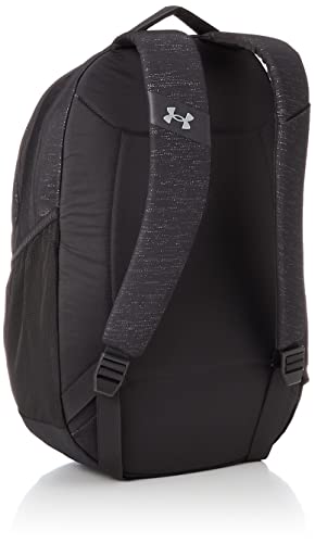 Under Armour Women's Hustle Signature Backpack , Jet Gray (010)/Metallic Silver , One Size Fits All