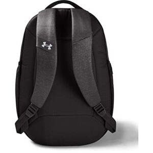 Under Armour Women's Hustle Signature Backpack , Jet Gray (010)/Metallic Silver , One Size Fits All