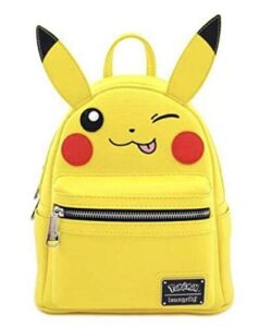 loungefly pikachu faux leather mini backpack standard