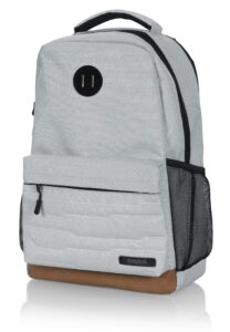 slappa alpha series gaming laptop backpack - fits up to 15" laptops; silver (sl-alpha-laptop-bp-wht)