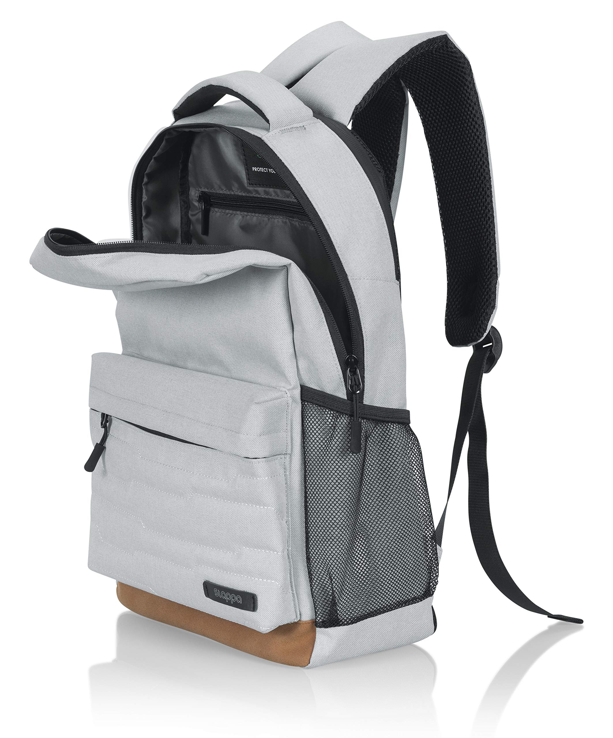 Slappa Alpha Series Gaming Laptop Backpack - Fits up to 15" Laptops; Silver (SL-ALPHA-LAPTOP-BP-WHT)