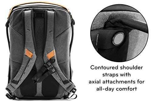 Peak Design Everyday Backpack V2 30L Charcoal, Camera Bag, Laptop Backpack with Tablet Sleeves (BEDB-30-CH-2)