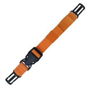 amlrt backpack chest strap- nylon -suitable for webbing on the backpack up to1in (orange)
