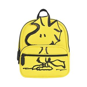 concept one peanuts mini backpack, small travel bag for men and women, woodstock, 9 inch