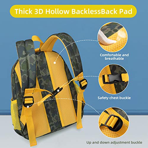 willikiva Camo Toddler Backpack for Kids Boys Preschool Safety Harness Leash(Camouflage)