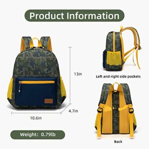 willikiva Camo Toddler Backpack for Kids Boys Preschool Safety Harness Leash(Camouflage)