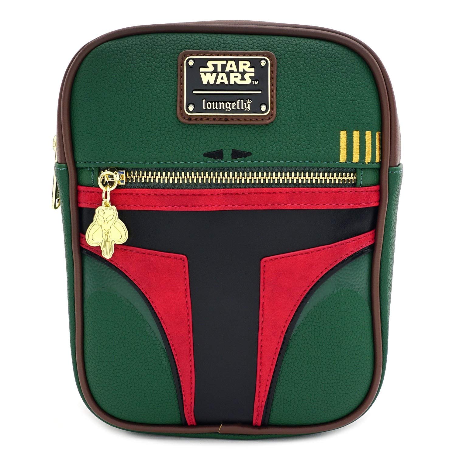 Loungefly x Star Wars Boba Fett Crossbody Bag (One Size, Green Multi)