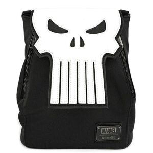 loungefly faux leather marvel the punisher mini backpack standard