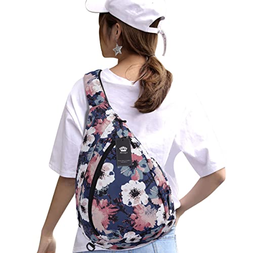 HUA ANGEL Sling Bag, Fashion Crossbody Chest Bag Shoulder Daypack Travel Hiking Gym Casual Sling Backpack