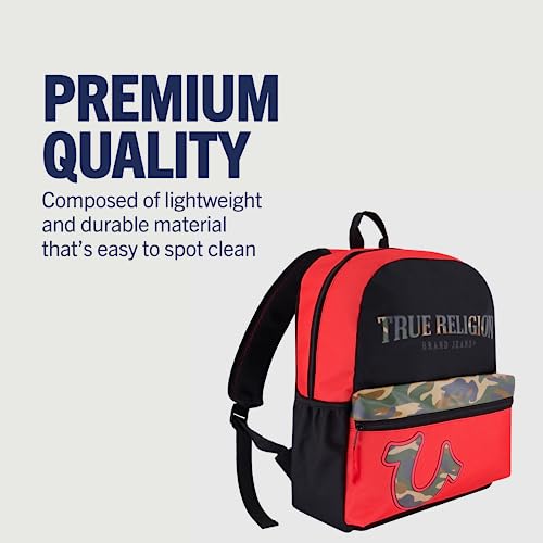 True Religion Laptop Backpack, Small Computer Travel Bag, Multi, 16 Inch