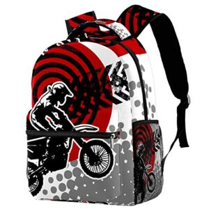 evanlinsim motocross backpacks boys girls school book bag travel hiking camping daypack rucksack