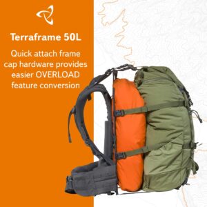 Mystery Ranch Terraframe 3-Zip 50 Backpack - For Serious Backpackers, Loden, Small