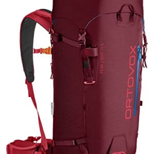 Ortovox Peak Light 38L S Alpine Climbing Ski Touring Backpack for Alpine Touring, Skiing and Mountaineering Sports - Dark Blood