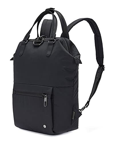 Pacsafe Citysafe CX 11L Anti Theft Mini Backpack - Fits 12" Laptop, Econyl Black